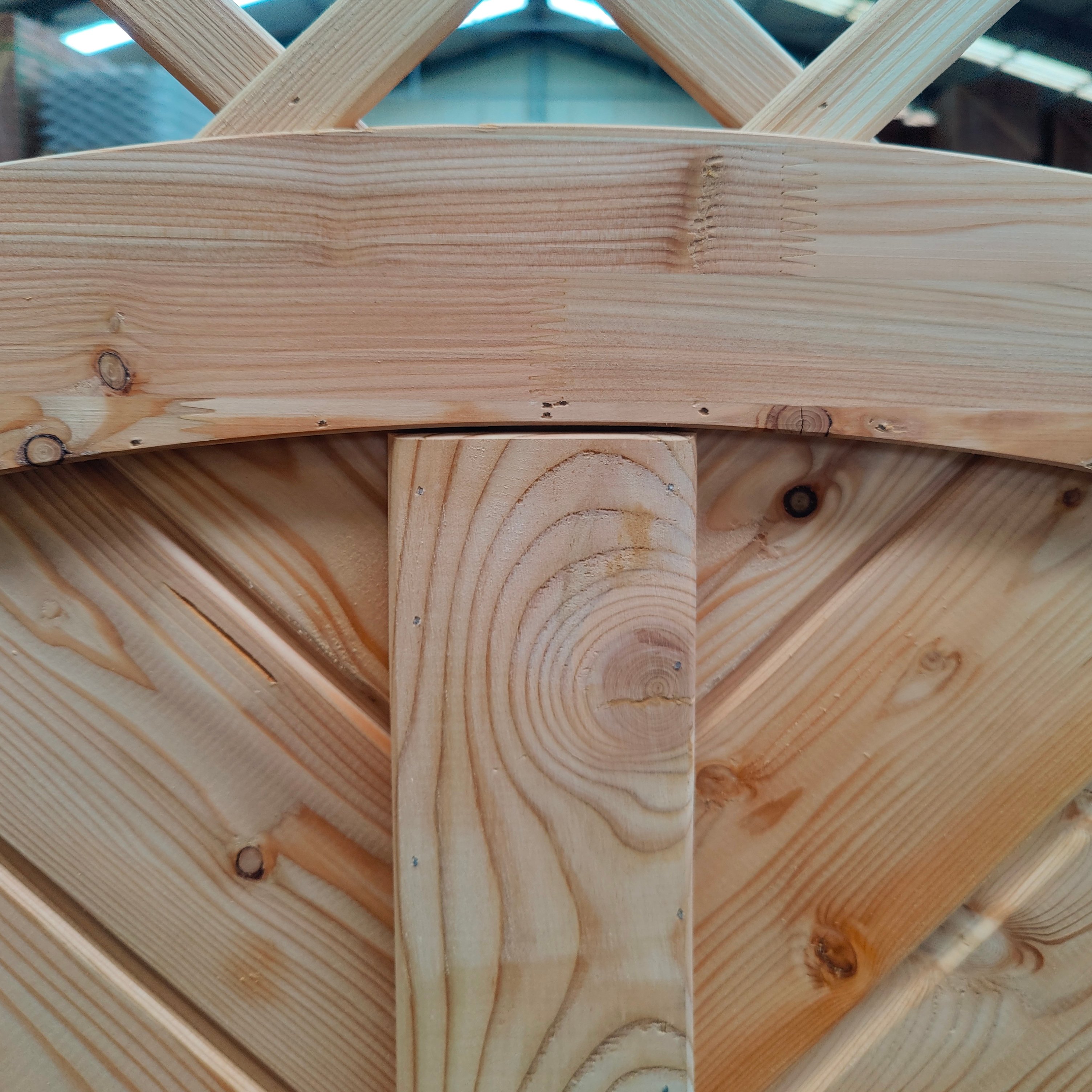Detail zu Lärchenzaun Giardino mit Schweifbogen
