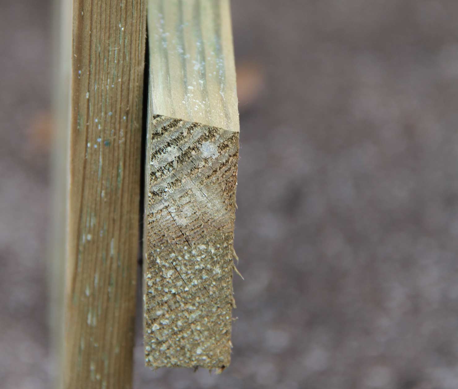 Staketenzaun rund, Detail Staketenzaun rund, Detail