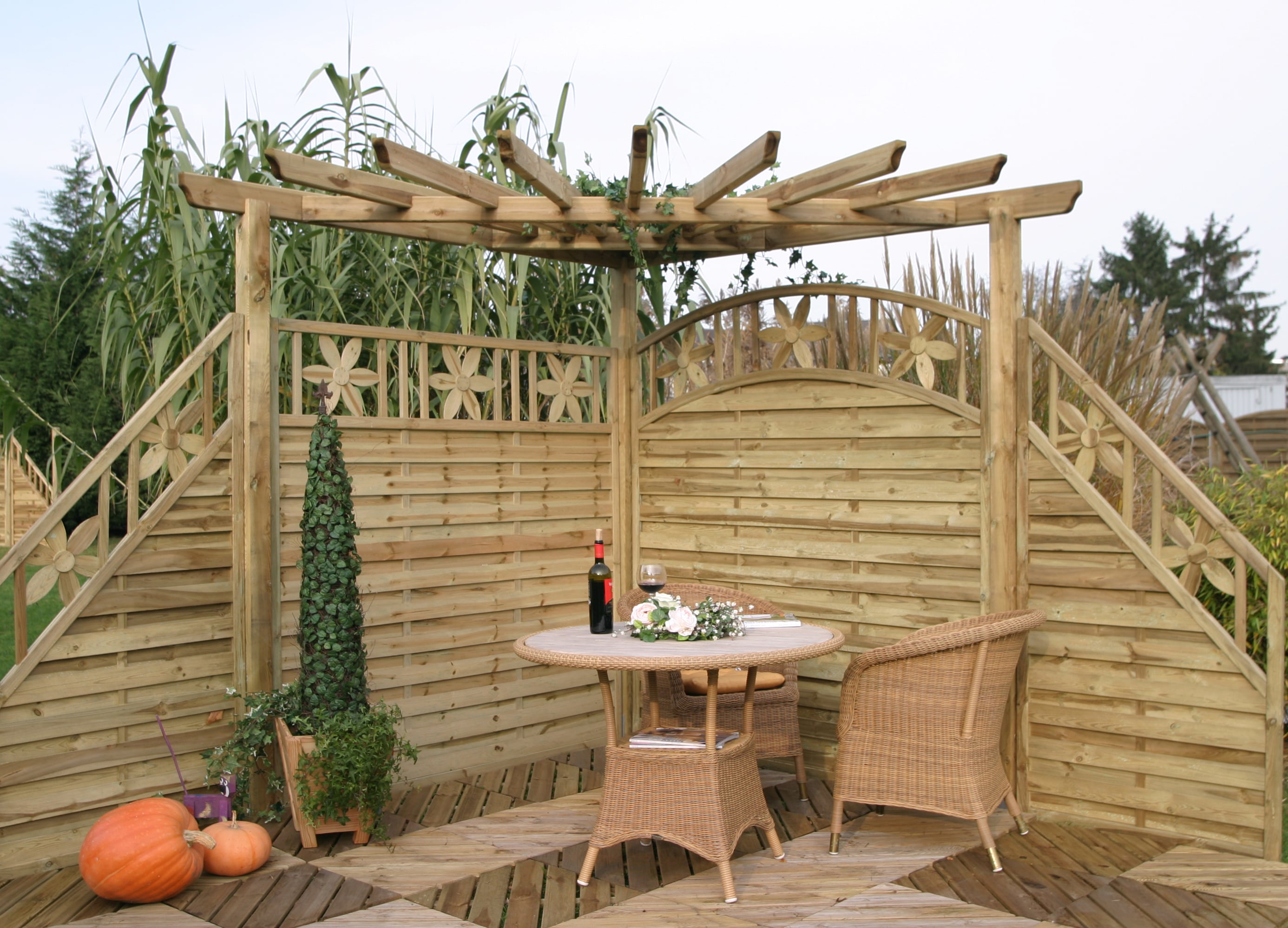 Eckpergola - Gestaltungsidee Eckpergola - Gestaltungsidee