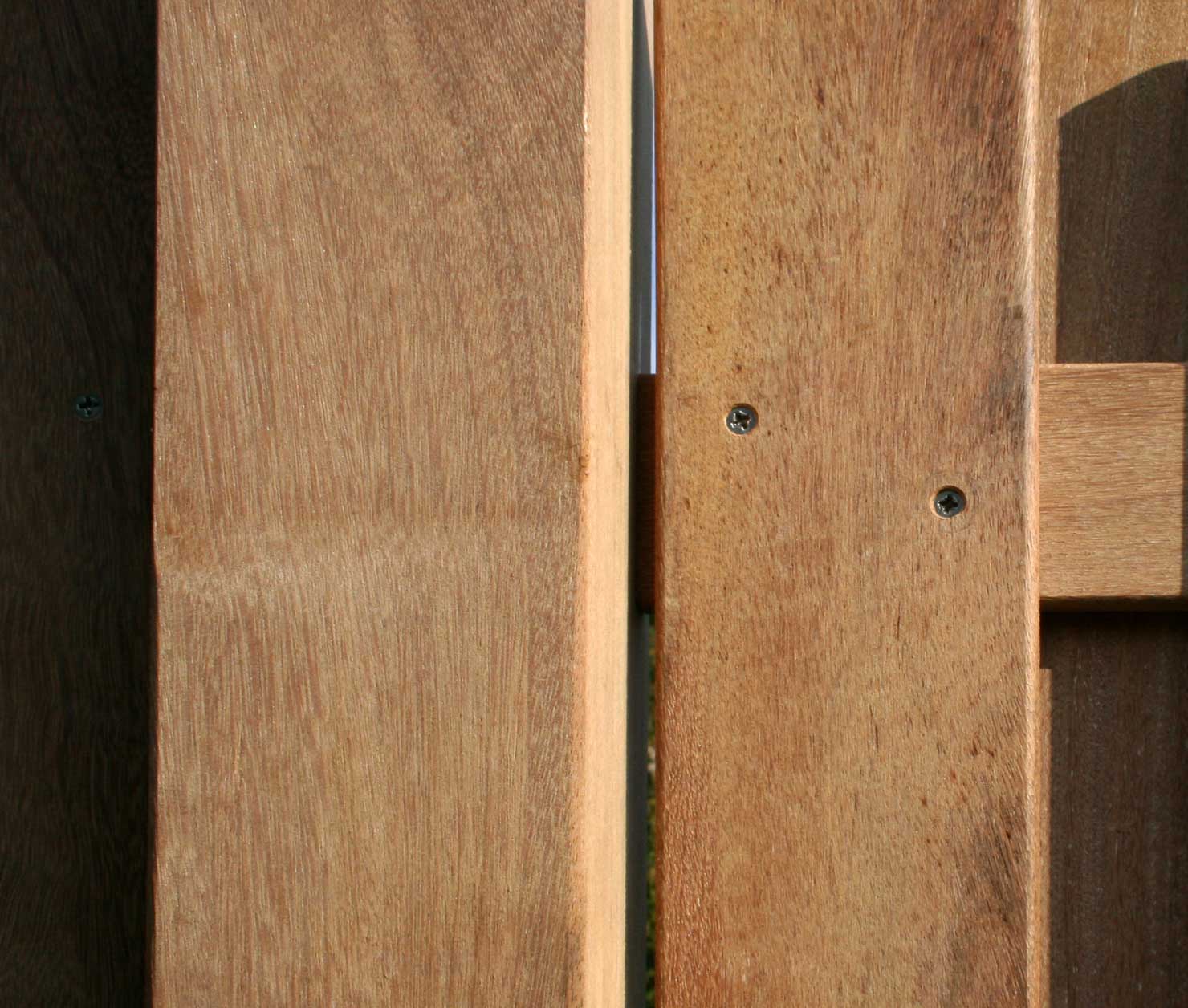 Cumaru Bretterzaun gerade, Detail