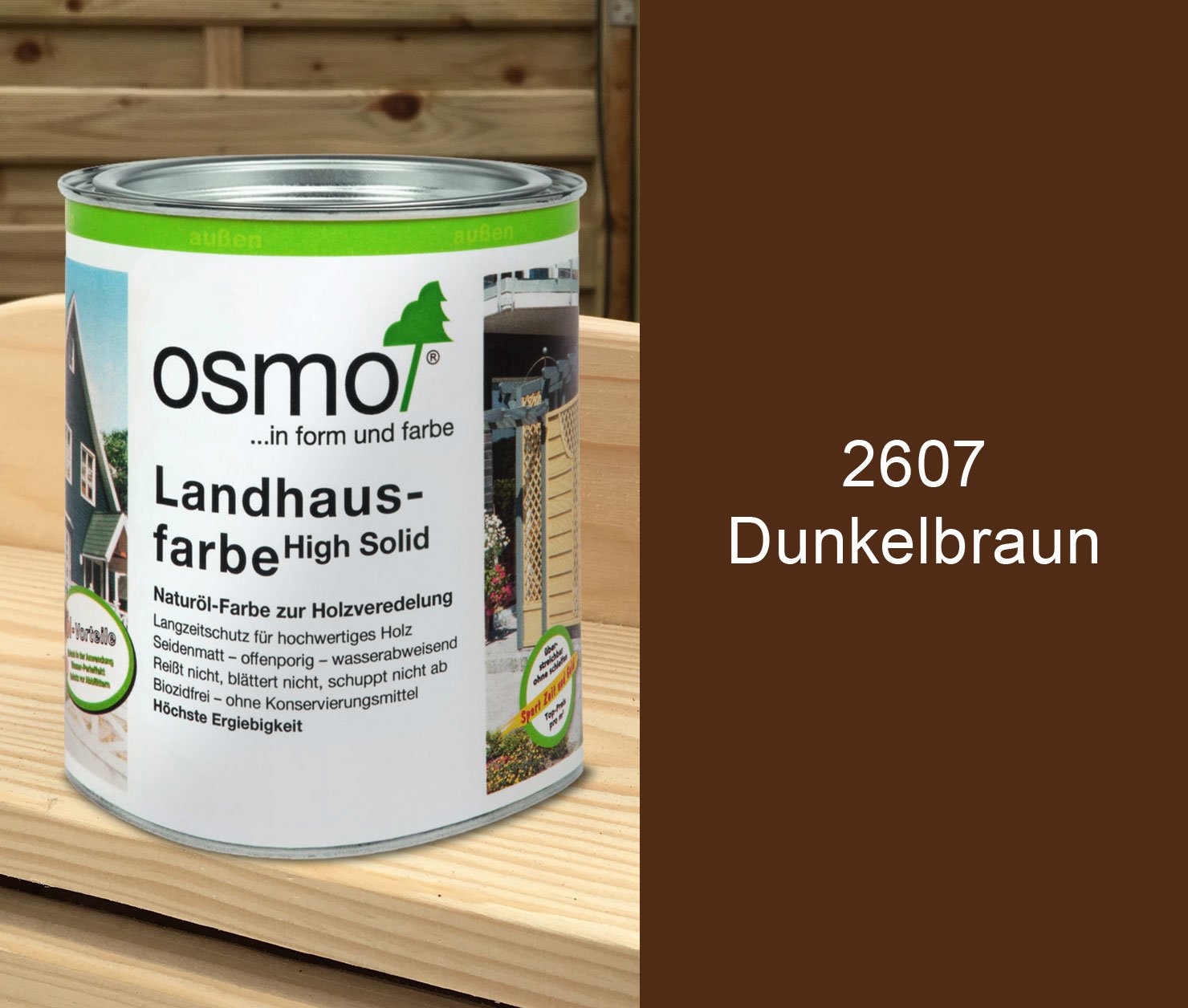 Osmo Landhausfarbe 0,75l Dunkelbraun Osmo Landhausfarbe 0,75l Dunkelbraun