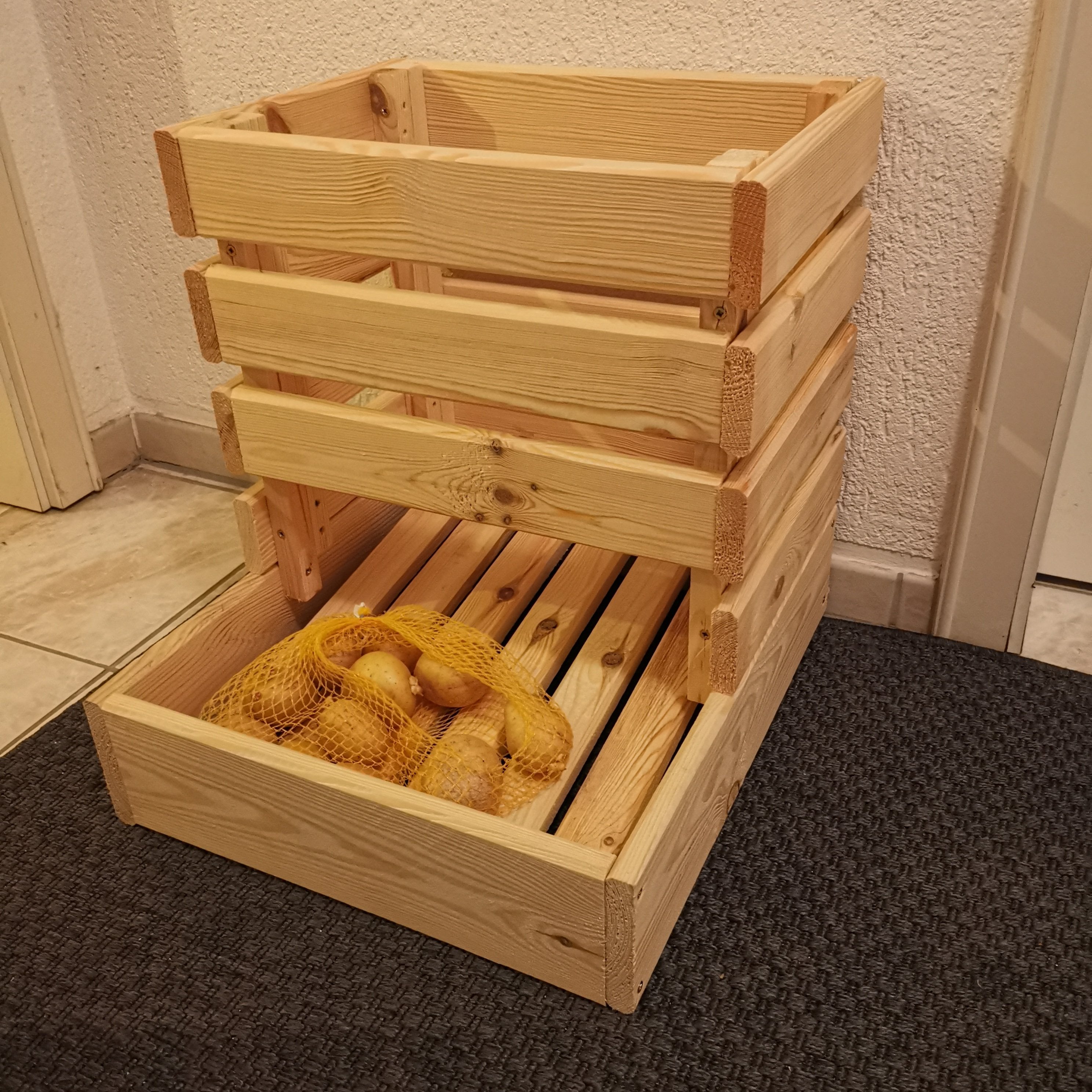 Kartoffelkiste - Schrägdraufansicht Kartoffelkiste - Schrägdraufansicht