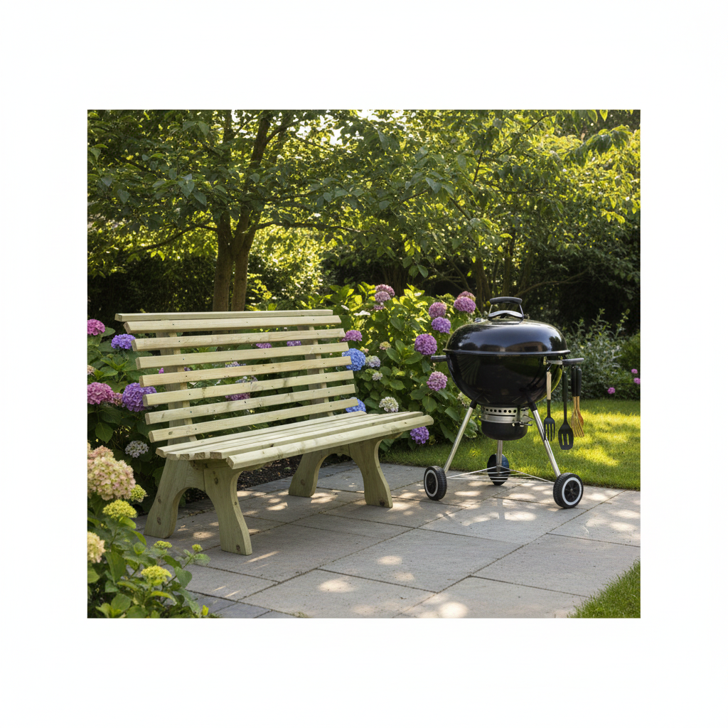 Gartenbank Sommertraum, 120 cm lang Gartenbank Sommertraum, 120 cm lang