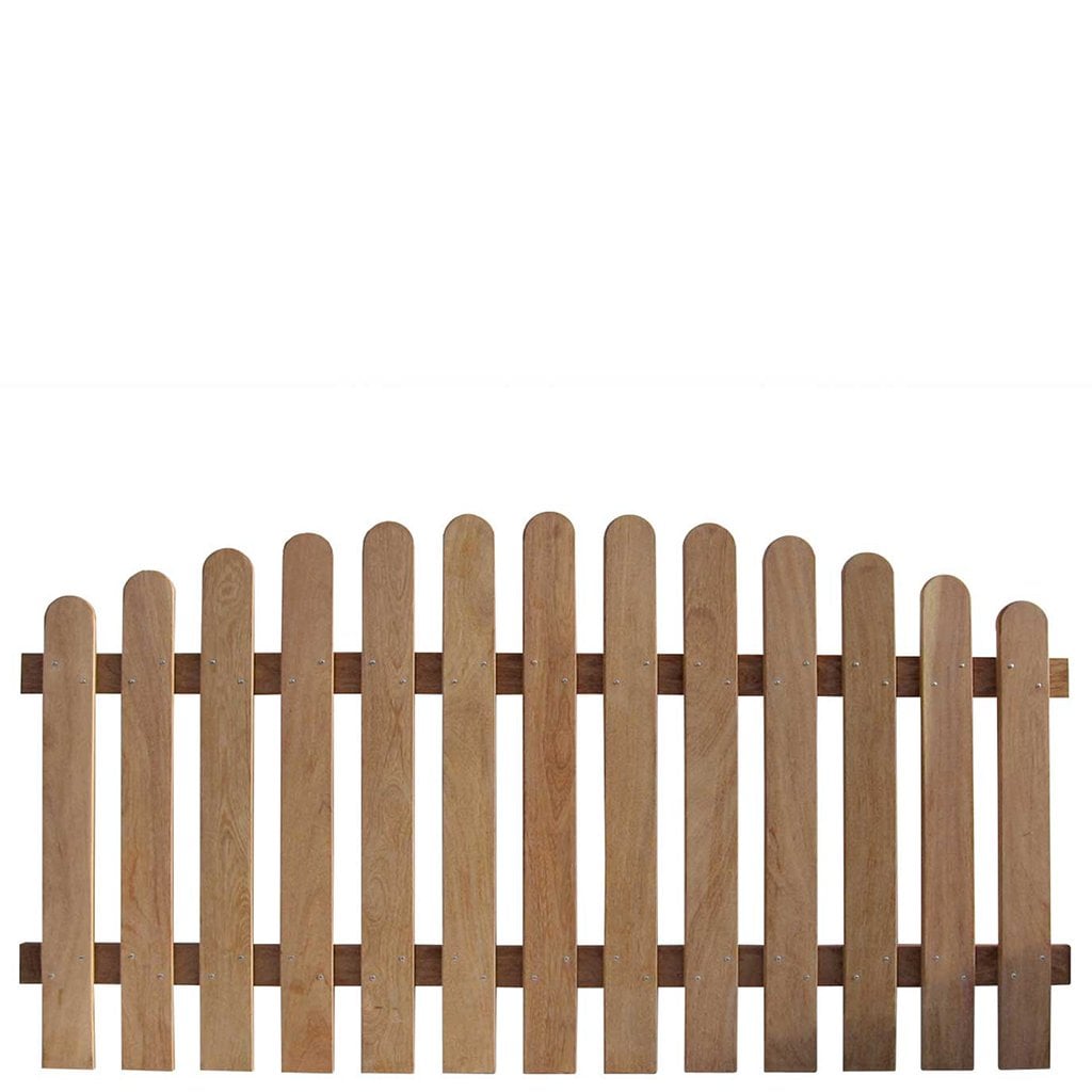 Cumaru Vorgartenzaun rund Cumaru Vorgartenzaun rund