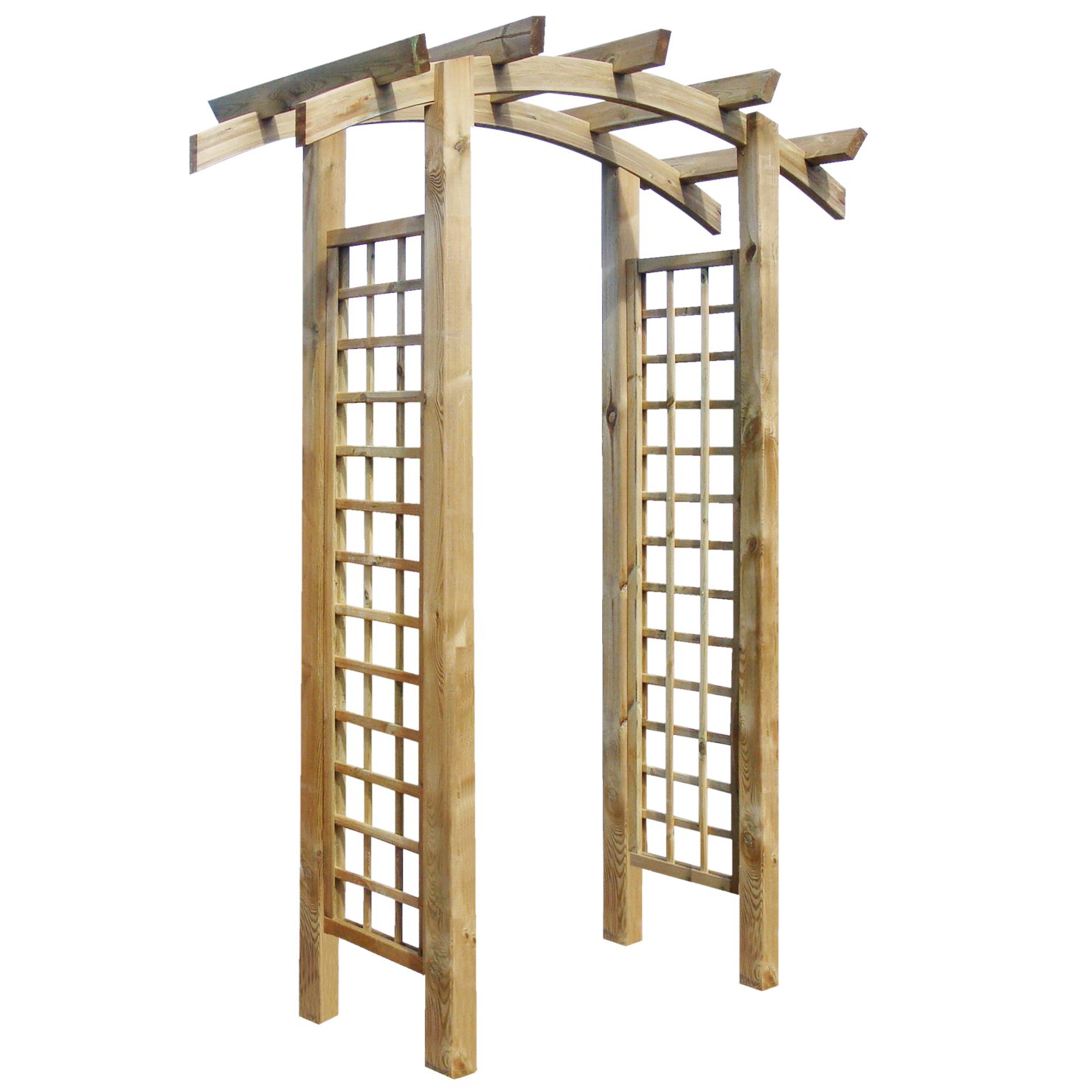 Durchgangspergola Romana mit Rundbogen – ca. 230 x 180 x 65 cm