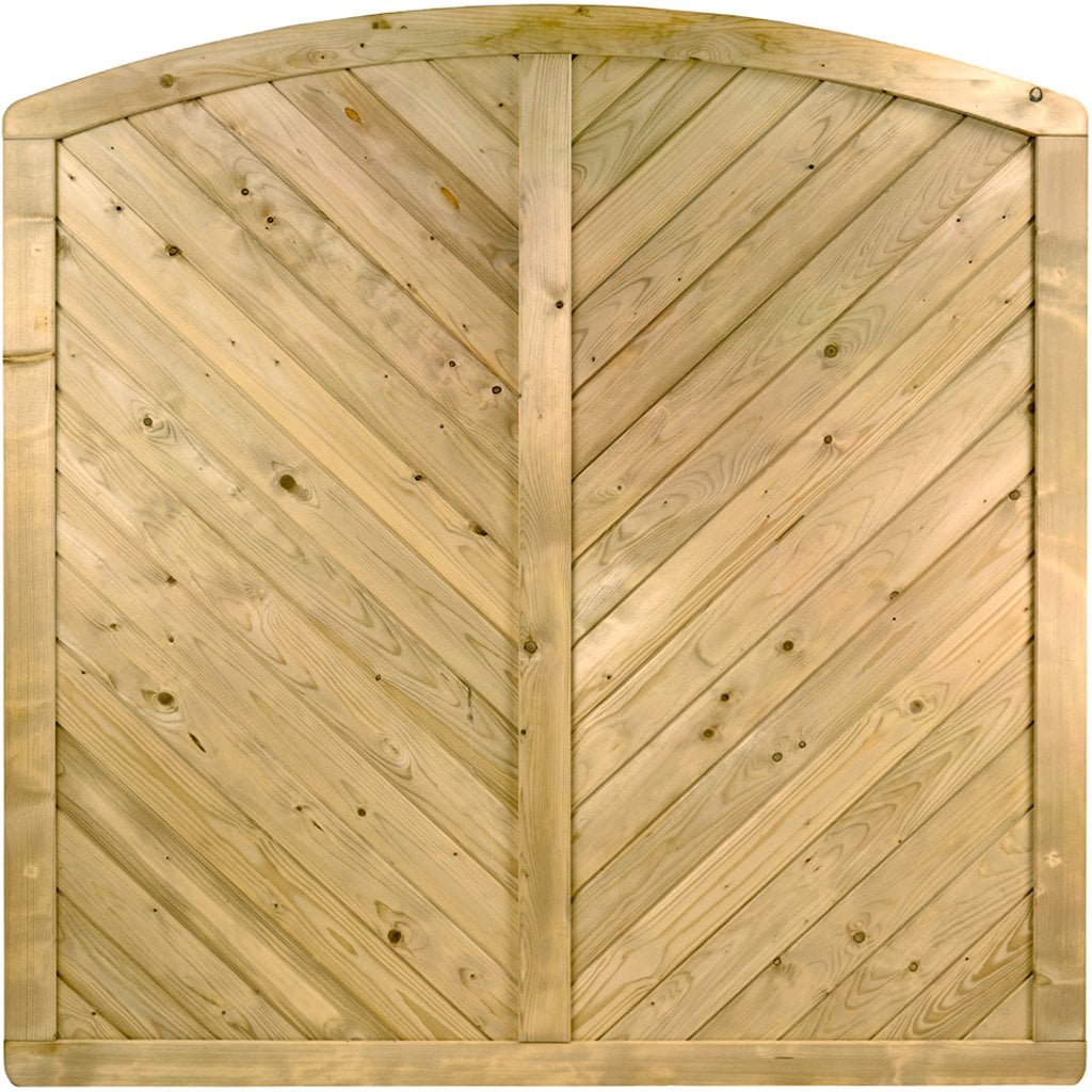 Massivzaun Giardino mit Bogen 180 x 165/180/165 cm Massivzaun Giardino mit Bogen 180 x 165/180/165 cm