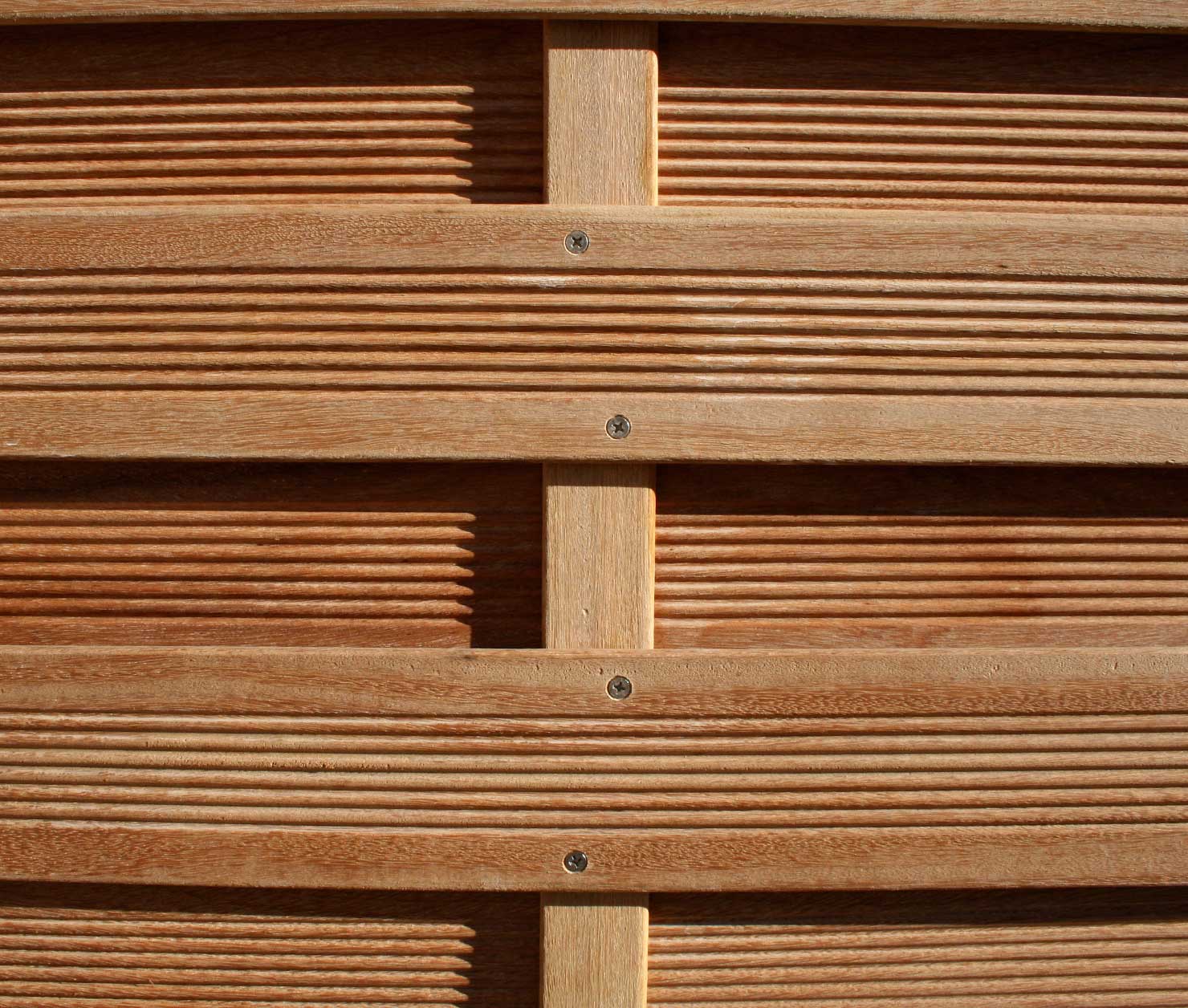 Cumaru Dichtzaun, Detail