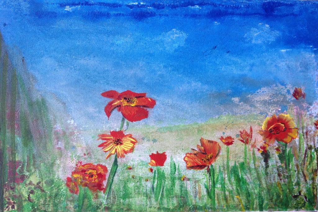 Acrylbild Frühling 13/18