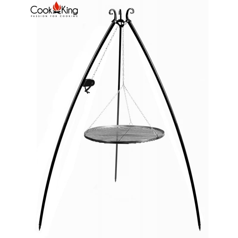 Cook King Schwenkgrill geschwungen mit Rost aus rostfreiem Edelstahl Cook King Schwenkgrill geschwungen mit Rost aus rostfreiem Edelstahl