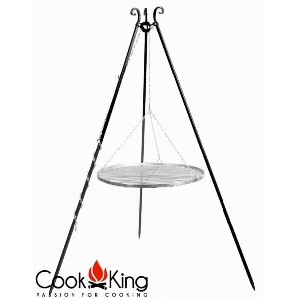 Cook King Schwenkgrill gerade mit Rost aus rostfreiem Edelstahl Cook King Schwenkgrill gerade mit Rost aus rostfreiem Edelstahl