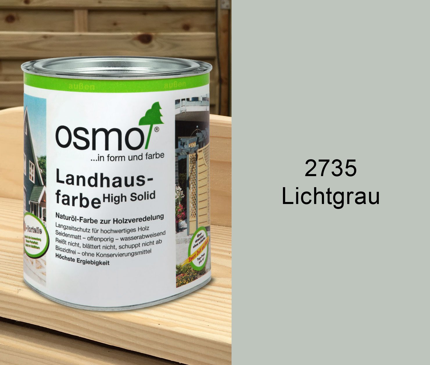 Osmo Landhausfarbe 0,75l Lichtgrau Osmo Landhausfarbe 0,75l Lichtgrau