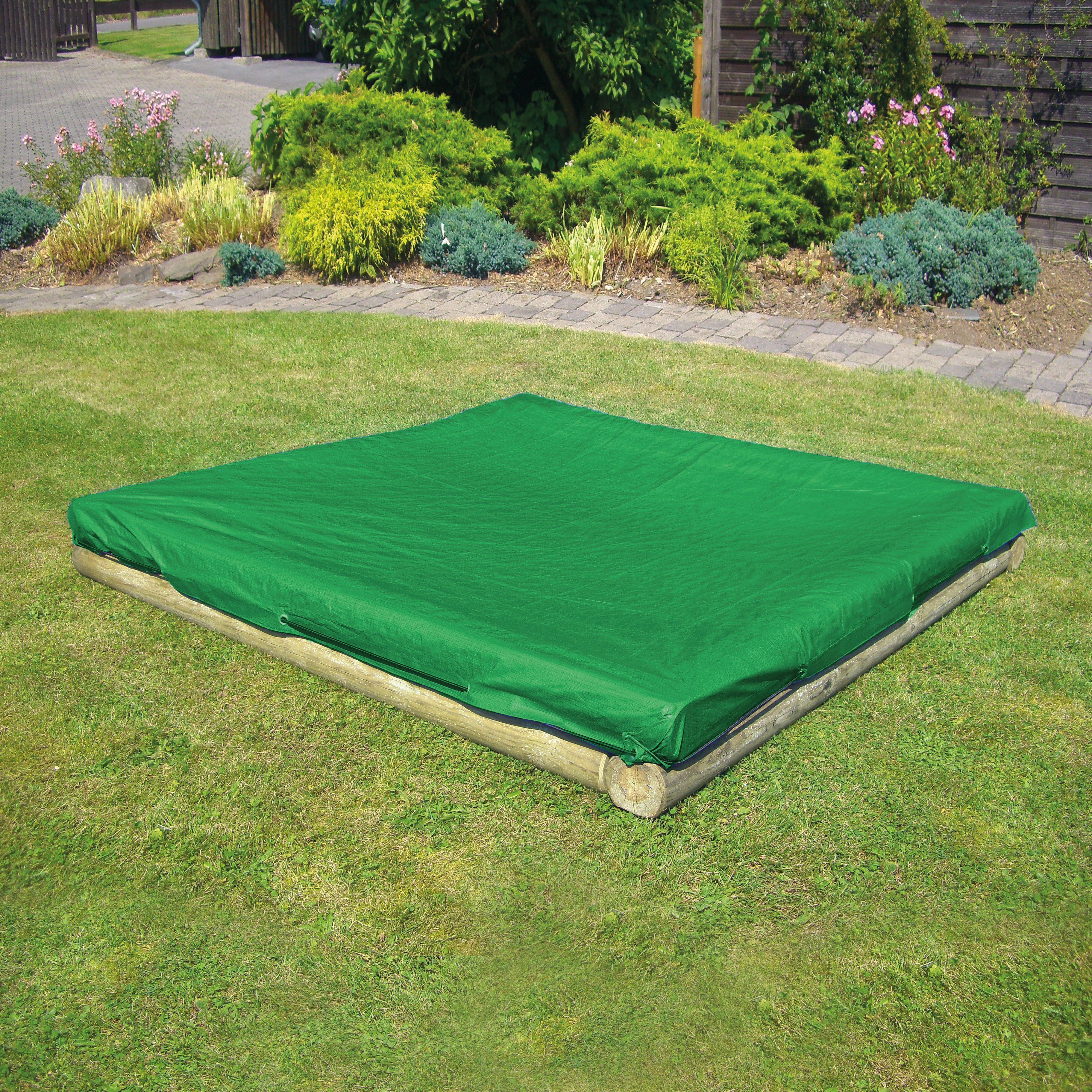 Sandkastenplane dunkelgrün 225 x 225 cm