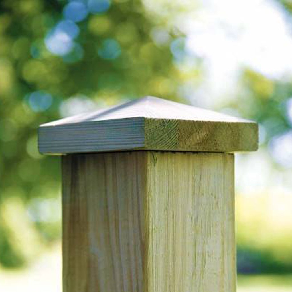 Pfostenabdeckung Holz, Pyramide