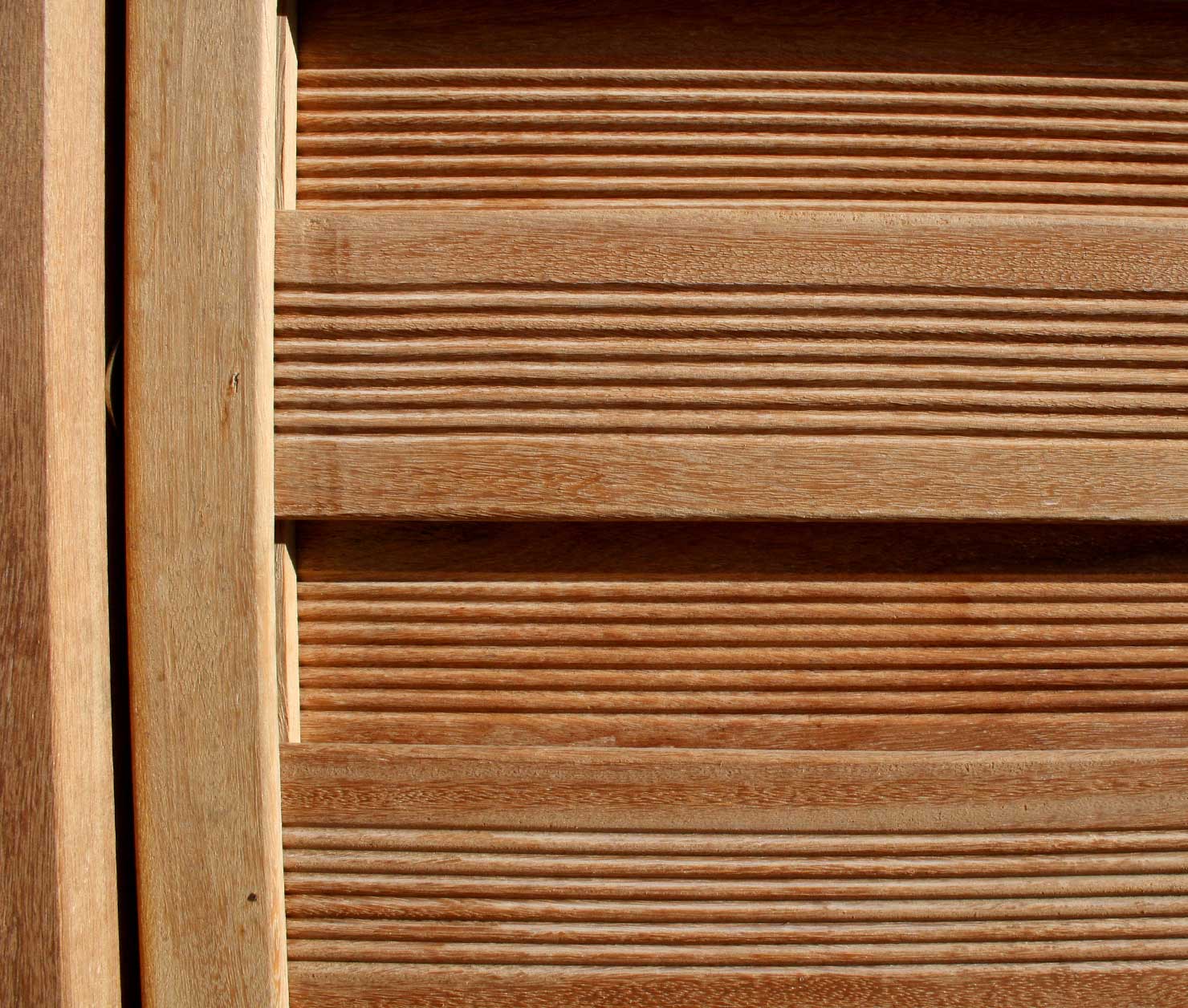 Cumaru Dichtzaun, Detail Cumaru Dichtzaun, Detail