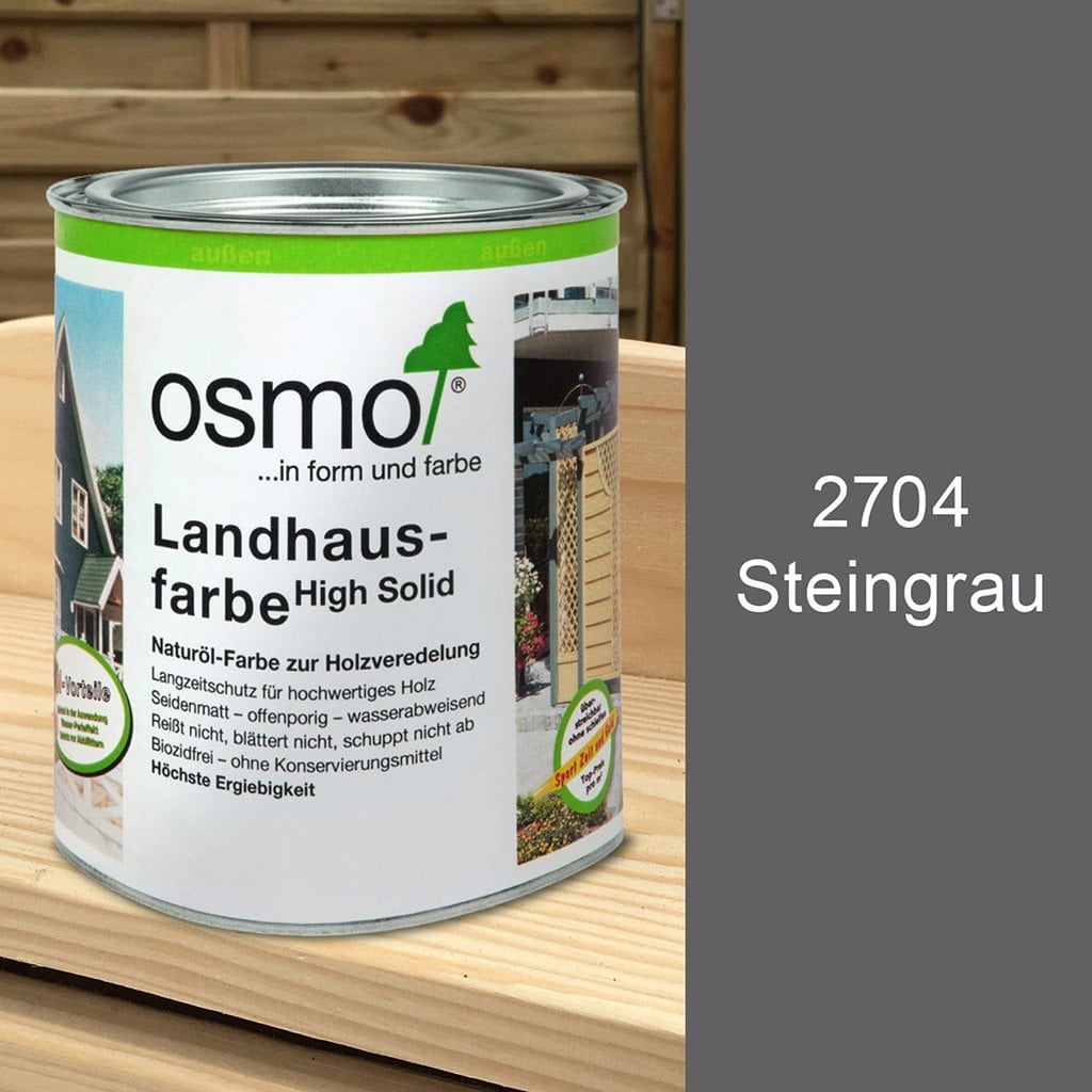 Osmo Landhausfarbe 0,75l Steingrau Osmo Landhausfarbe 0,75l Steingrau