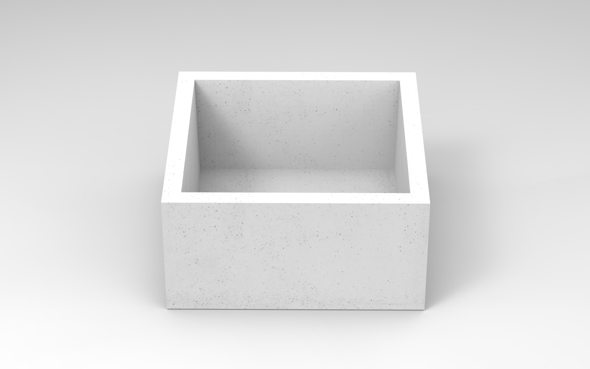 Pflanzkasten Raca-béton 100x100x50 cm, Draufsicht