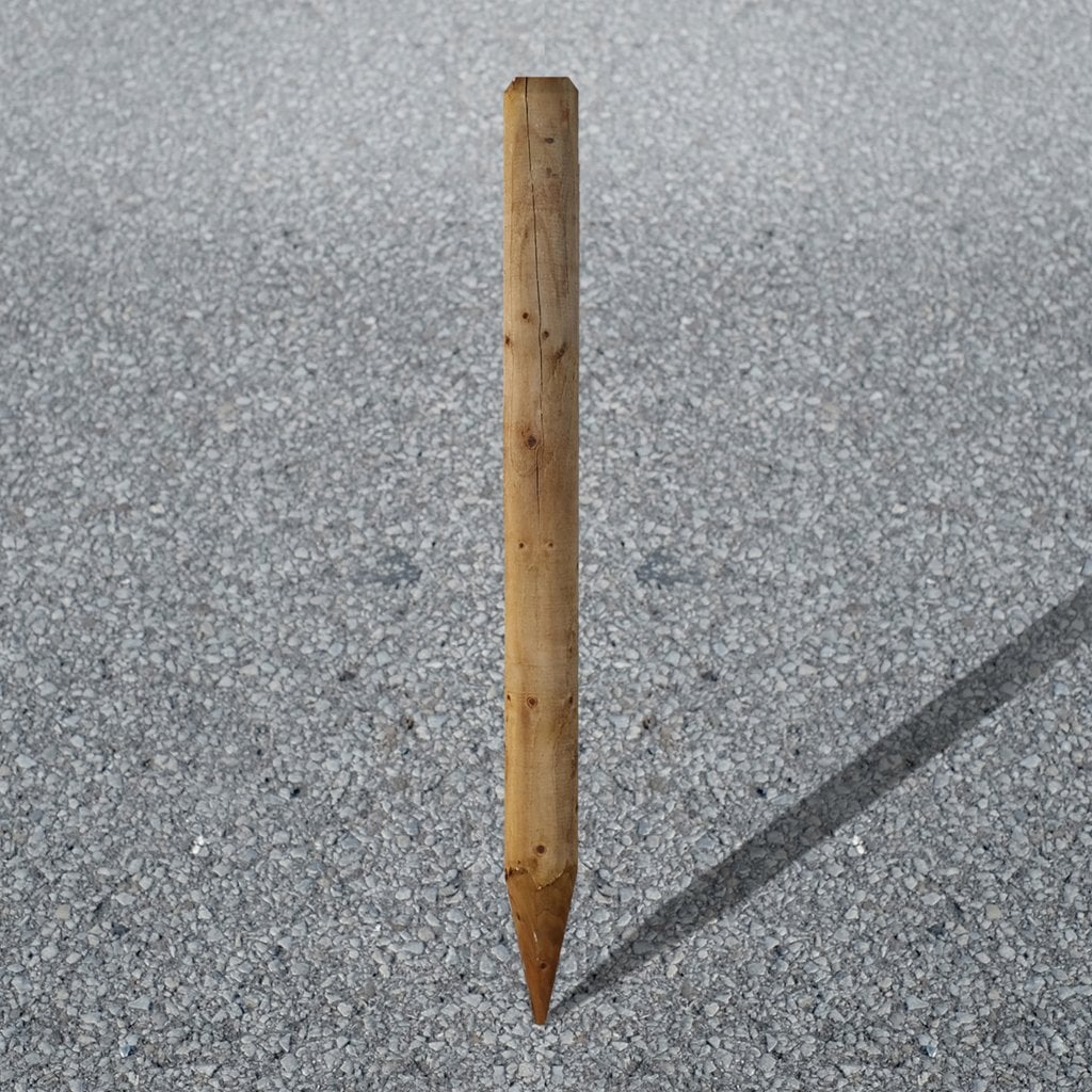 Pfahl gespitzt, braun Pfahl gespitzt, braun