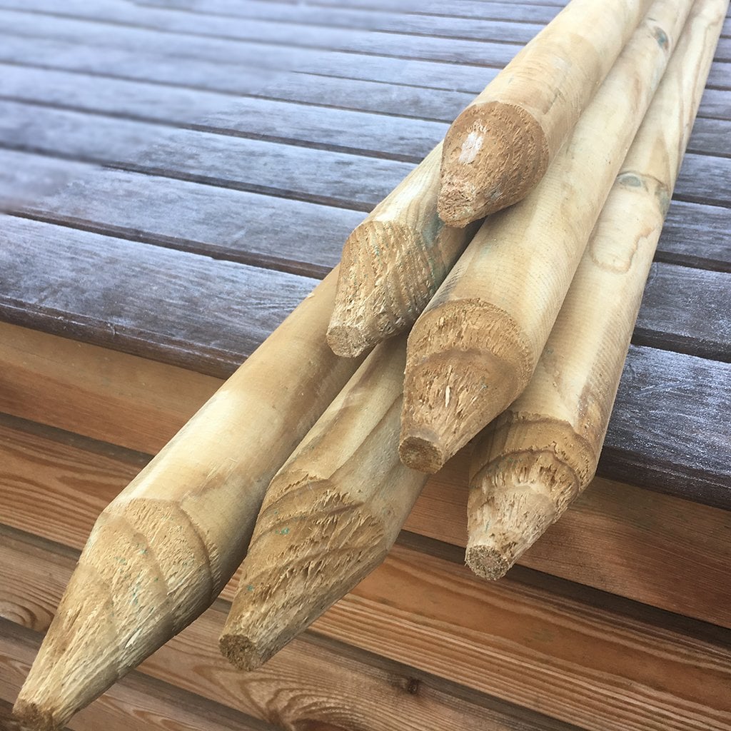 Pfähle 4,6 cm stark Pfähle 4,6 cm stark