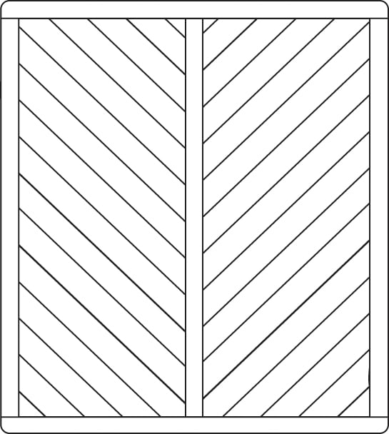 Zeichnung Stabil Massiv Zaun, Grundelement Zeichnung Stabil Massiv Zaun, Grundelement