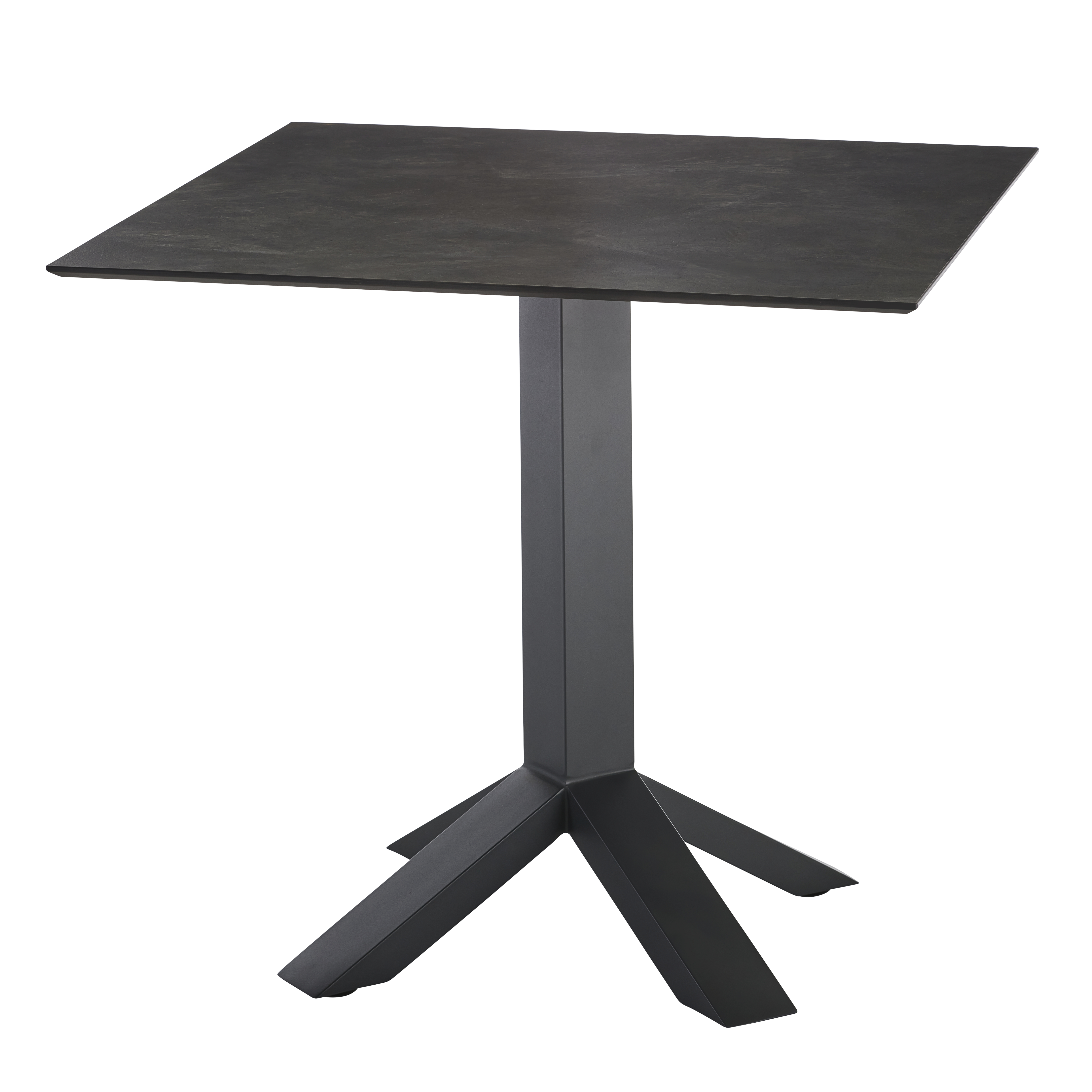 Tisch mit HPL - Platte, grau