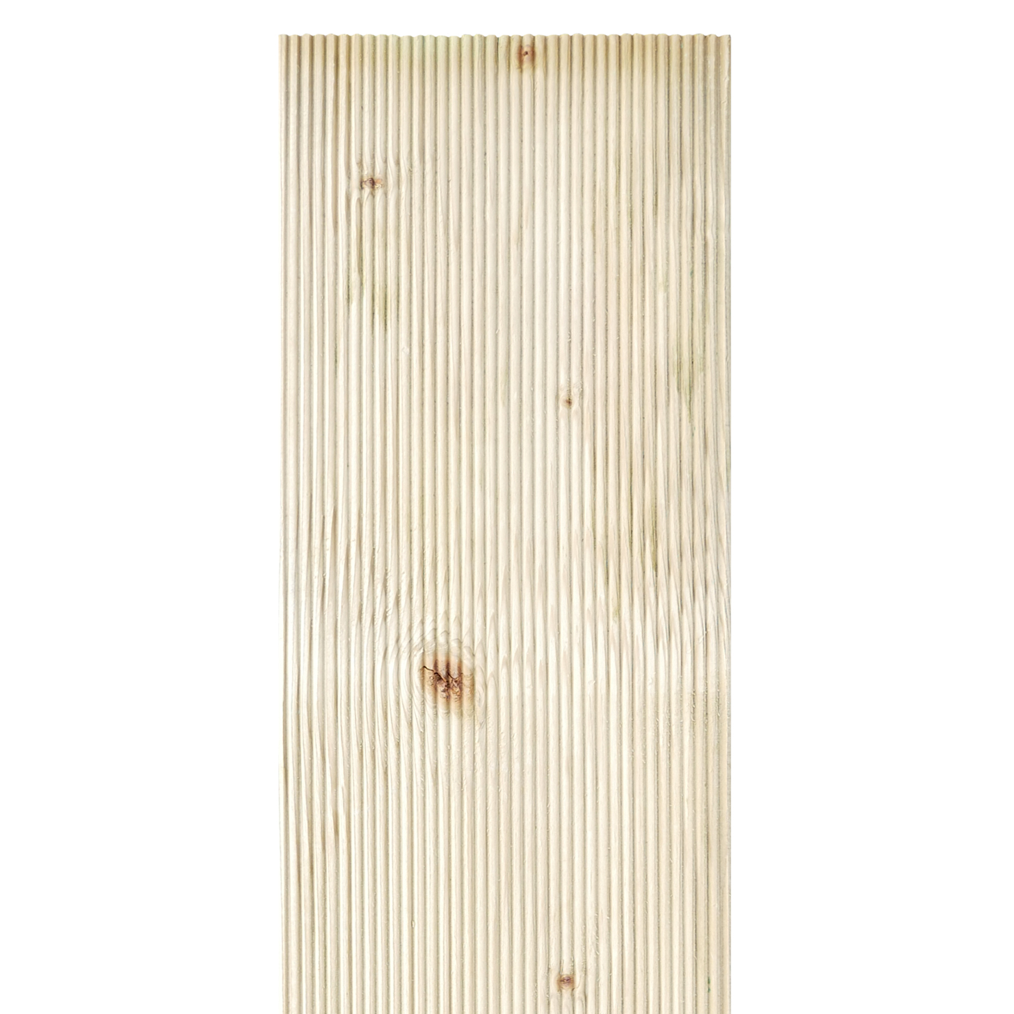 Kiefer, 28 x 115 mm - Draufsicht geriffelt, kesseldruckimprägniert Kiefer, 28 x 115 mm - Draufsicht geriffelt, kesseldruckimprägniert