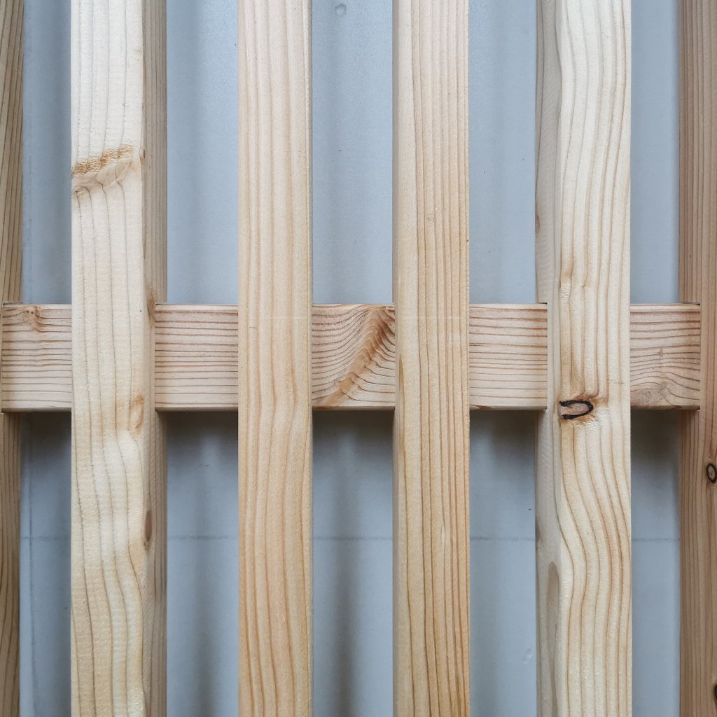 Senkrechtzaun Staccato Lärche Detail
