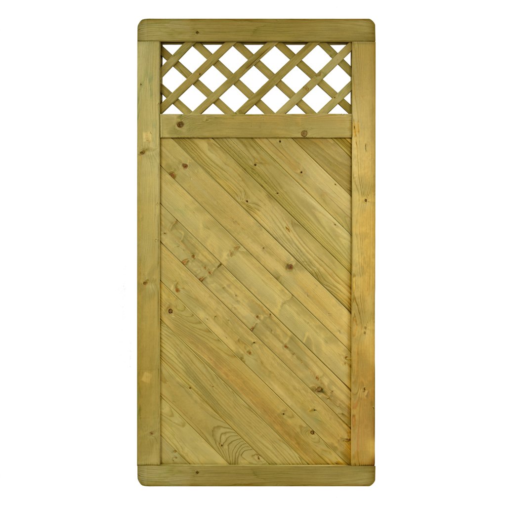 Massivzaun Giardino mit Rankgitter – 90 x 180 cm