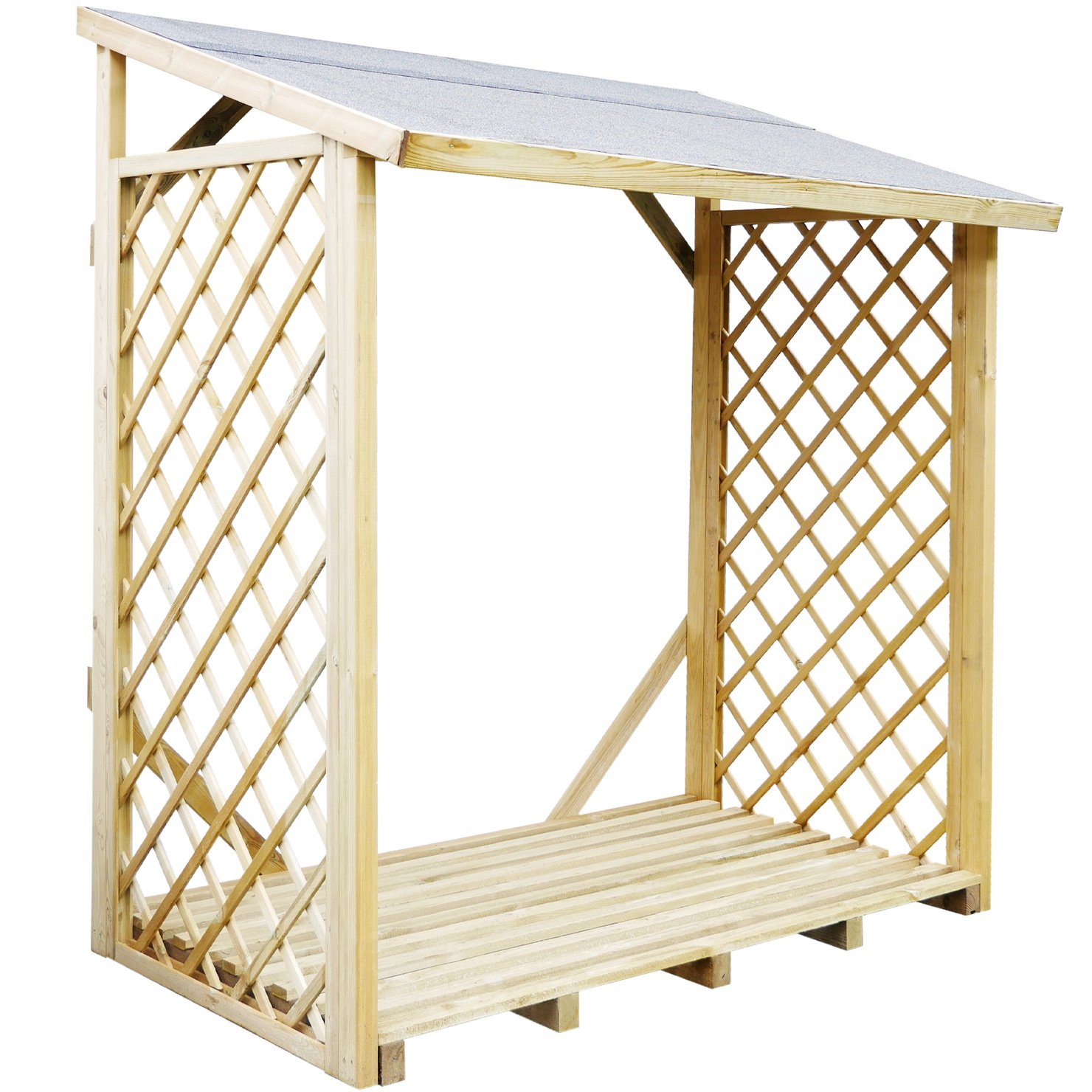Kaminholzregal Helge – 195 x 104 x 210 cm