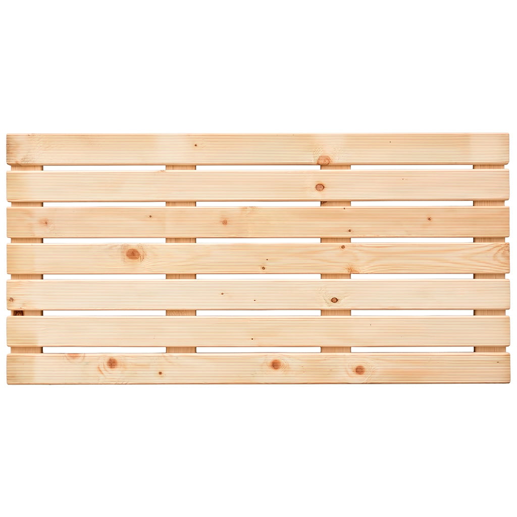 Holzfliese, 50 x 100 cm, fein geriffelt, kdi Horizontale Latten aus hellem Holz mit sichtbarer Maserung und Knoten, gleichmäßige Abstände zwischen den Latten