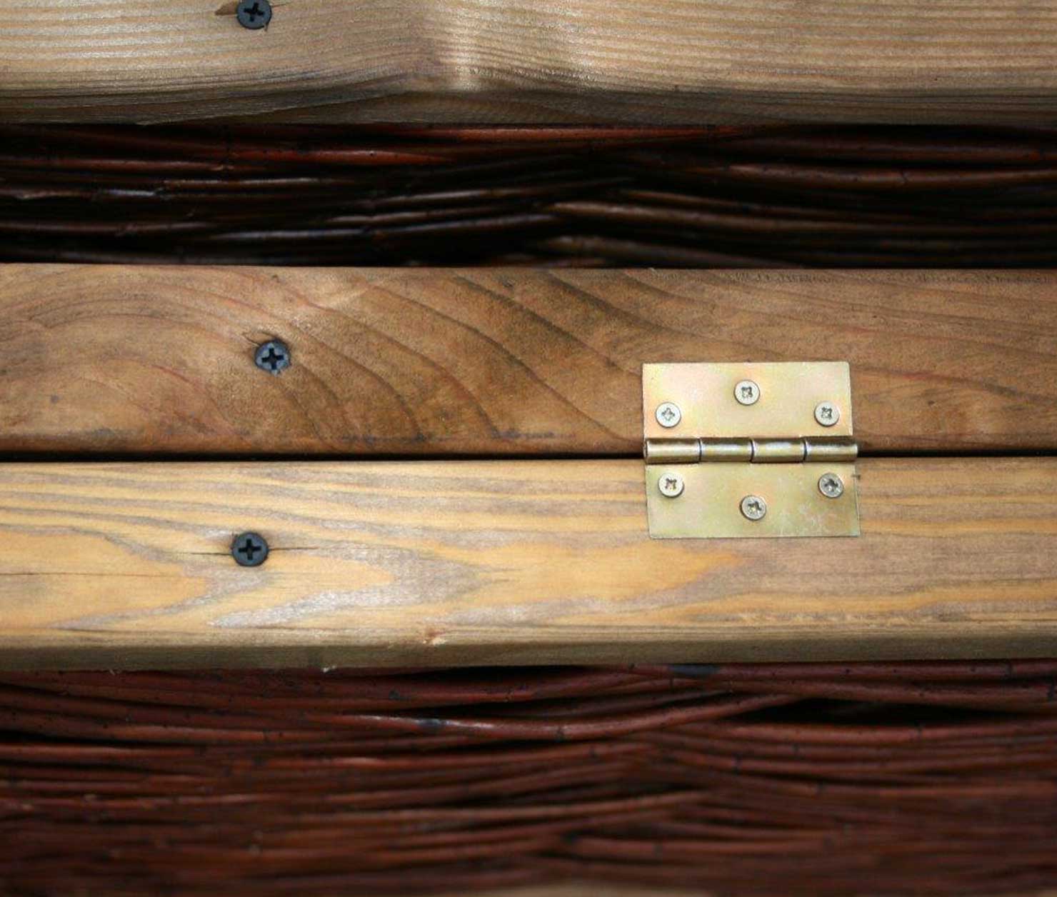 Weiden-Paravent, Detail Weiden-Paravent, Detail