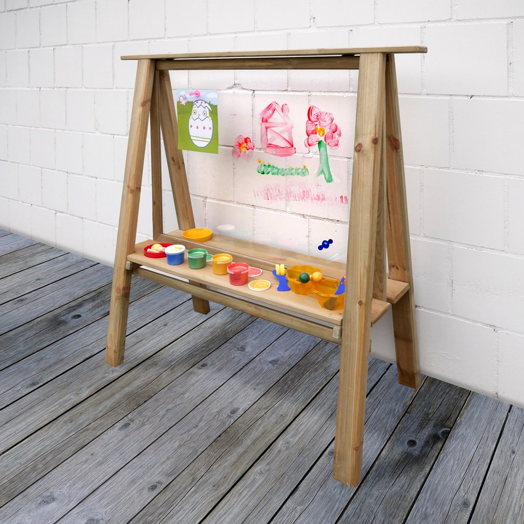 Maltafel zeigt eine Spieloption mit Fingerfarben
