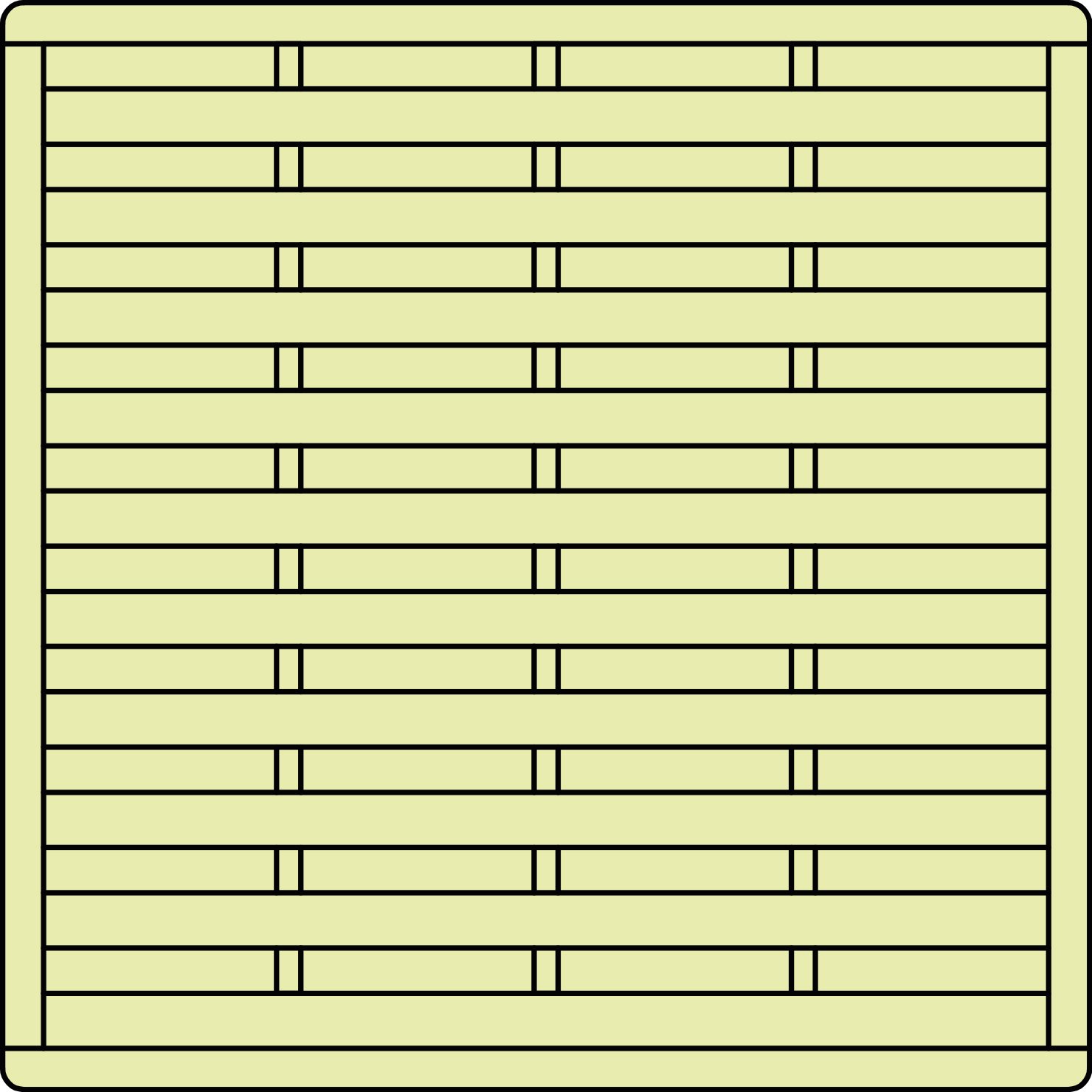 Dichtzaun Maxi – Zaunfeld 180 x 180 cm