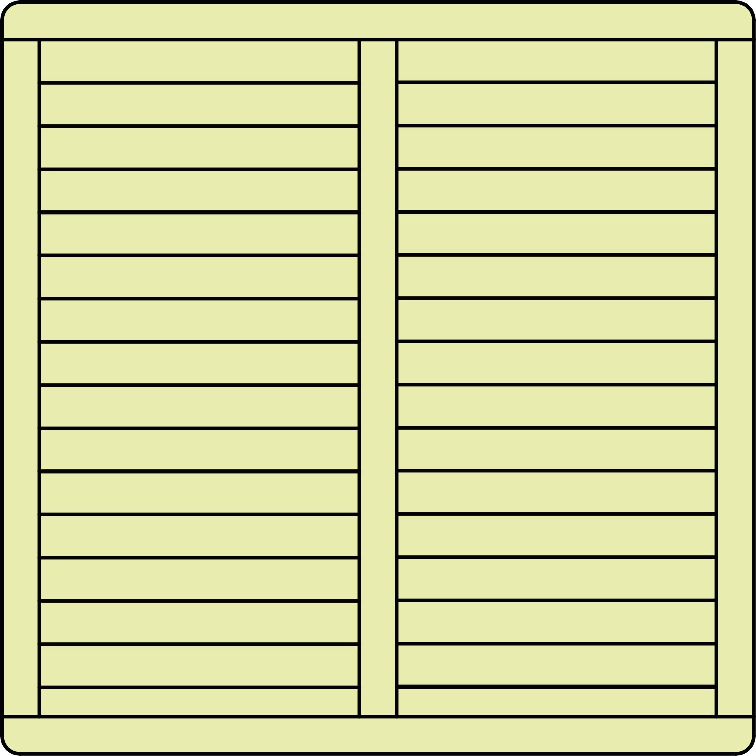 Massivzaun Giardino gerade – Zaunfeld 180 x 180 cm