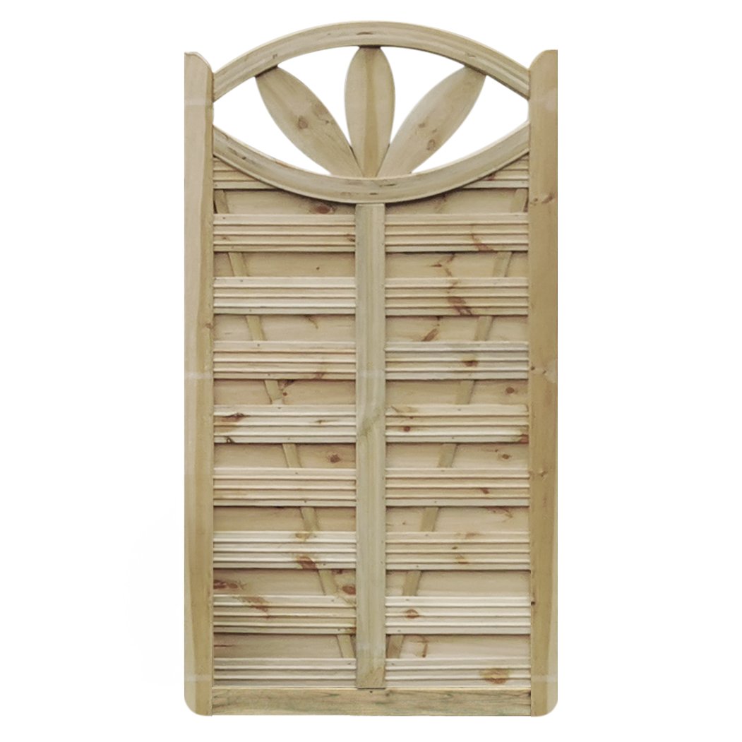 Verona Zaun mit Seerosenblatt – 90 x 170/180/170 cm Verona Zaun mit Seerosenblatt – 90 x 170/180/170 cm