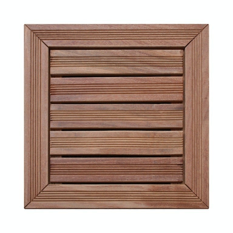 Cumaru Kassettenfliese, Einfachfries, 50 x 50 cm Cumaru Kassettenfliese, Einfachfries, 50 x 50 cm