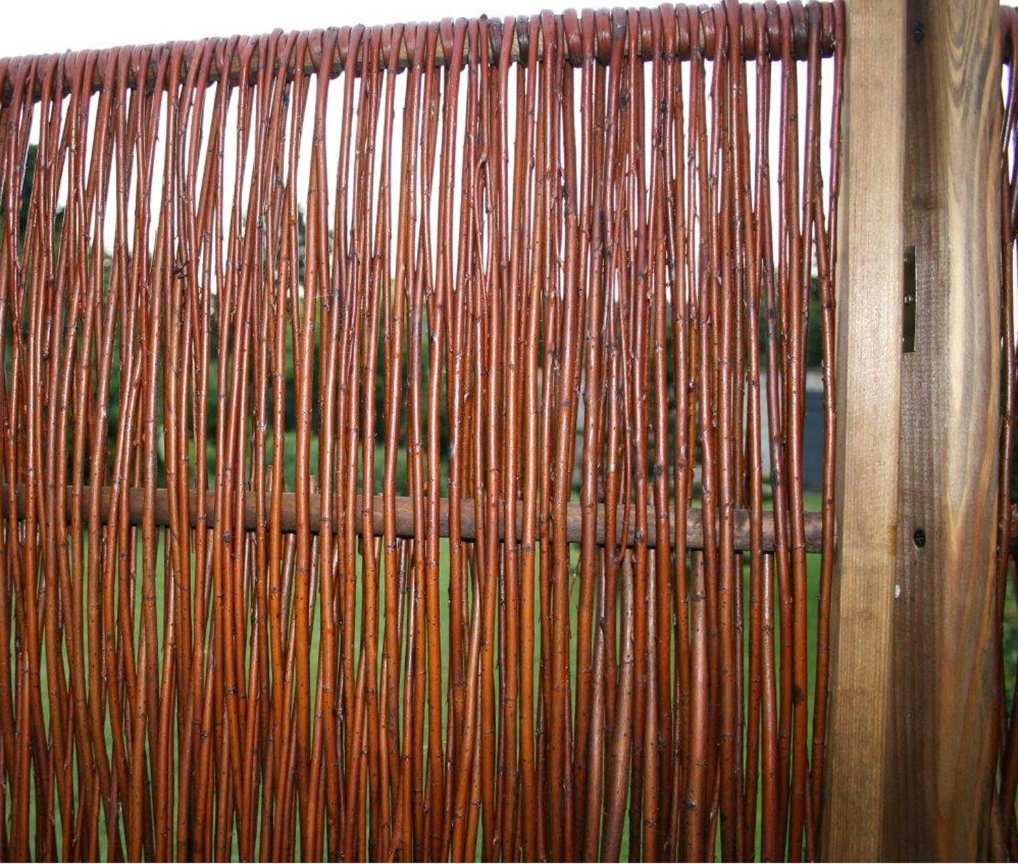 Weiden-Paravent, Detail Weiden-Paravent, Detail