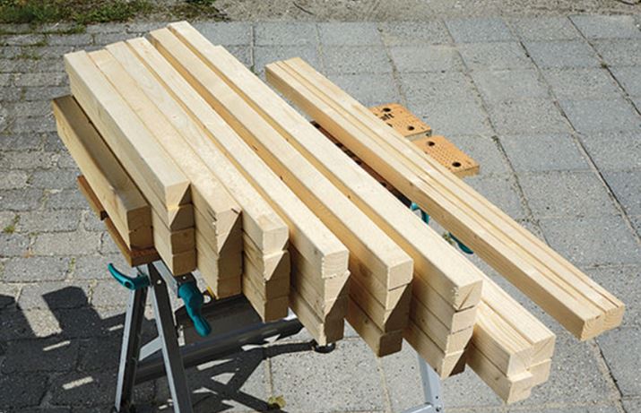 Kanthölzer im Bausatz enthalten
